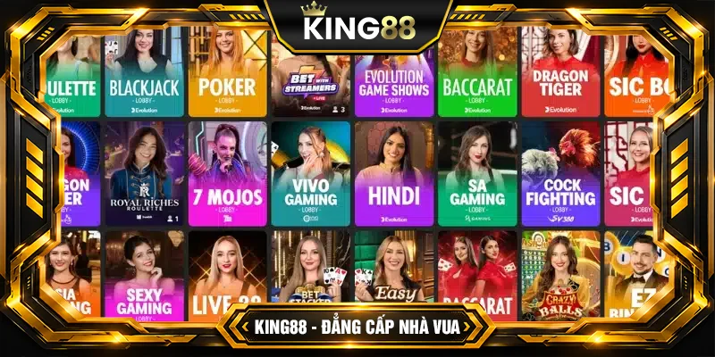 Khám phá kho trò chơi Khám phá kho trò chơi "khủng" tại casino King88