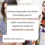 Hemos preparado una oferta irresistible para ti. ❤️

Solo durante esta temporada, todas nuestras lanas y algodones están en ¡liquidación especial!🌺

¡No pierdas la oportunidad de llenar tu carrito de tejidos y ahorrar al máximo!🌞

¡Imagina envolverte en una prenda tejida por ti misma(o) mientras disfrutas de una taza de té caliente!🍁

www.ovelana.cl
contacto@ovelana.cl
whatsapp para consultas
+56942926508 - + 56957492180

#lanas #elgustodecrear #crochet #palillos #dosagujas #tejidodosagujas #tejidopalillos #tejedoraschile #tejedora #tejer #lanasalize #lanascisne #hilosdebordar #dmc #dmcembroidery #cursotelar #telarmaria
